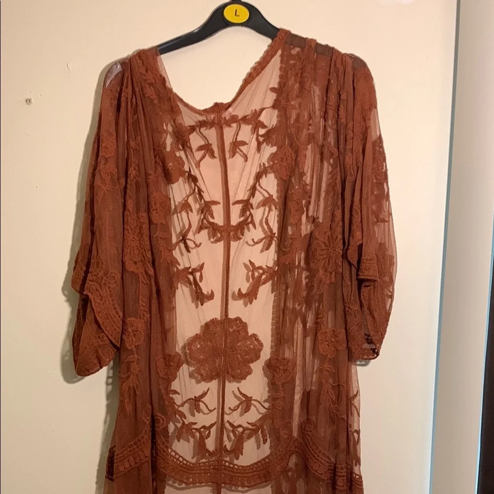 Dizzy Rust Lace Overlay - Picture 3 of 7